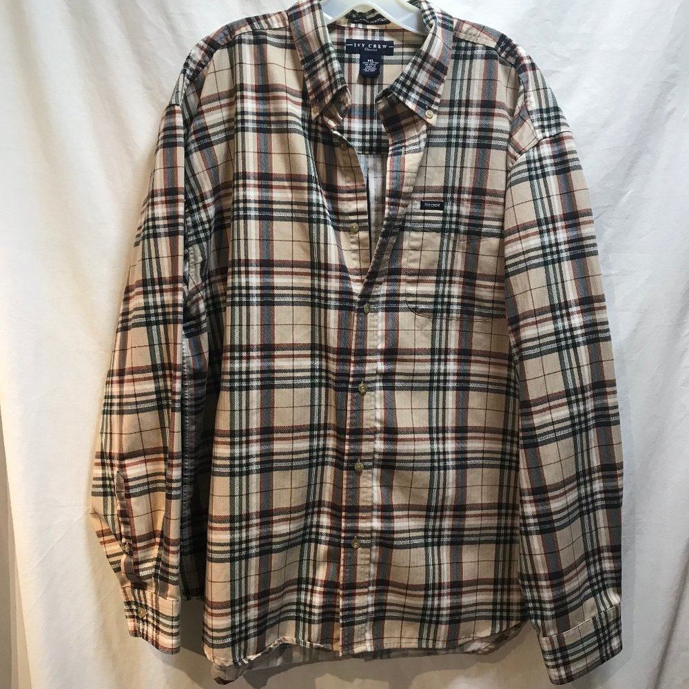 Men's shirt sz XXL Ivy Crew Classics long sleeve button down  wrinkle resistant